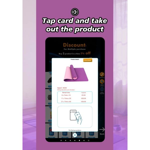 Locker Vending Machine | Yoga Mat & Gym Gear Rental System