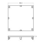 M1034 Plastic Cap for 80*80MM Maxima System, exhibition equipment Chinese