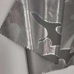 Silver Foiled Winter Jacket Fabric 160 Gsm 90DX90D 150CM Waterproof