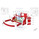 Beam Body Frame For Ferrari F8 Spider OEM 985307558 985318904