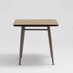 Aluminum Frame Teak Square Table A Must-have for Outdoor Rattan/Wicker Furniture