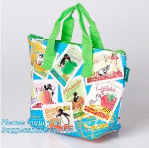 Wholesale pp woven fabric bags, pp woven cooler bag, customized polyester material, non woven, oem silk screen printing, heat tran from china suppliers
