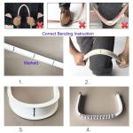Heavy Duty Curved Aluminum Pole Bay Window Rod Bendable Curtain Track Rail for