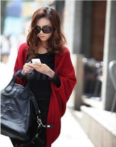 China women fashion cashmere blends poncho knitted cardigan winter outerwear sweater shawl cape on sale
