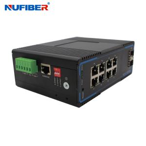 Wholesale 10/100/1000M Managed Industrial SFP Switch 8 UTP Port SNMP / Telnet / WEB Managed from china suppliers