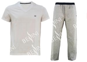Wholesale Personalized Mens Designer Pajama Sets , Mens Cotton Loungewear S/M/L/XL/XLL Size from china suppliers
