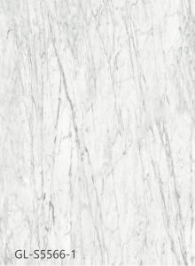 Wholesale 5mm Biodegradable Marble Style Vinyl Flooring Flame Retardant Anti Shock Grayish White GKBM Greenpy GL-S5566-1 from china suppliers