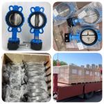 PN10 PN16 Class 150/10K ductile iron butterfly valve Carbon Steel PTFE Lining