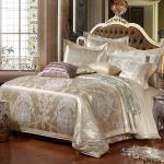 3 4Pcs European Style Embroidery Satin Bedding Set Cotton Sheet Pillow Case