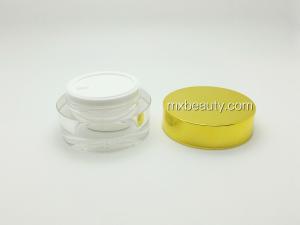 Wholesale first class pmma straight cream jar for different size 50g acrylic cream jar plastic cream jar cosmetic packaging from china suppliers