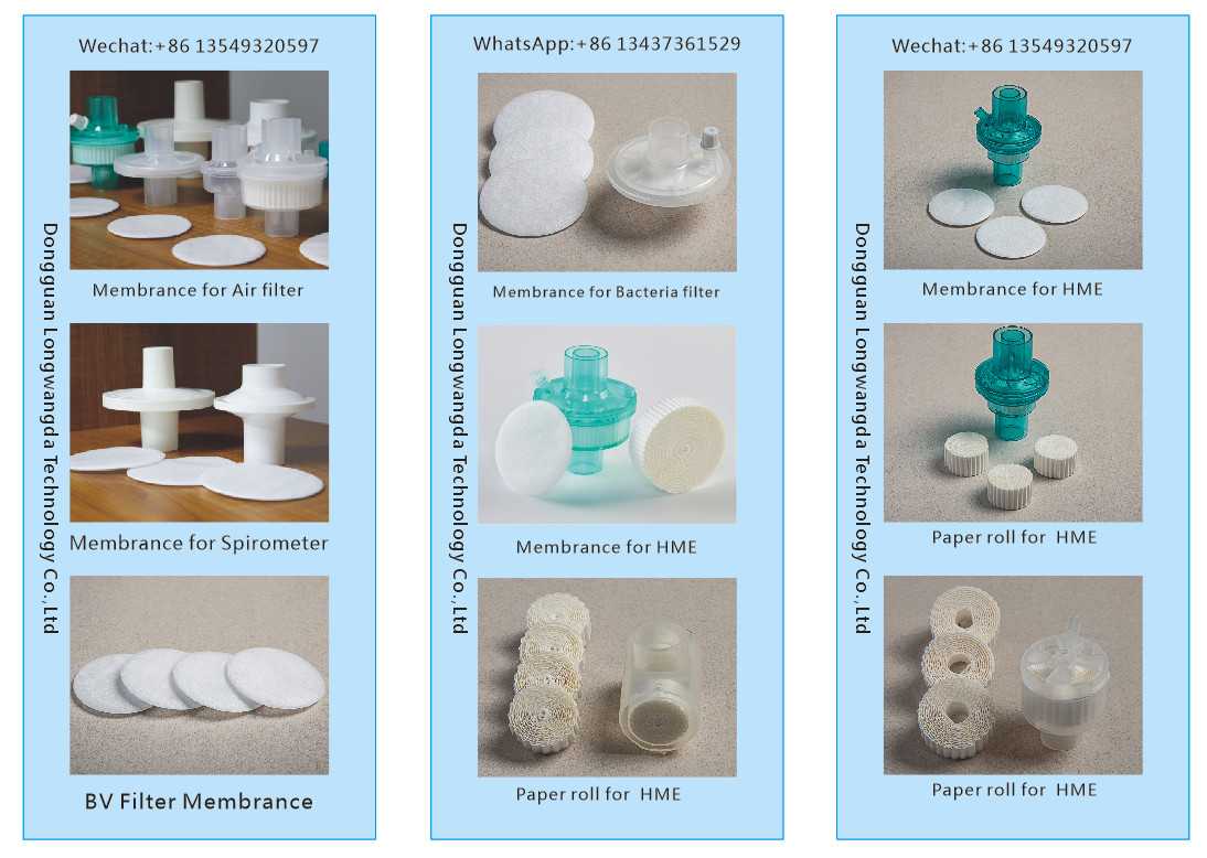 Virgin Pulp Style Hygroscopic Material Corrugated HME Filter Paper Roll with 99.99% Effect