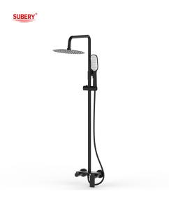 Wholesale Brass Bath Shower Faucets Single Lever Exposed Shower Mixer OEM Round Classical from china suppliers