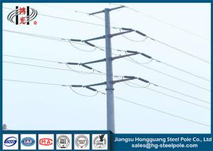 Wholesale High Voltage 220KV Galvanised Electric Power Pole For Transmission Line Project from china suppliers