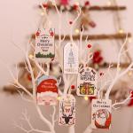 Christmas Tree Decorative Wooden Santa Tag For Tree