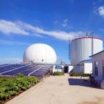 Above Ground Double Membrane Biogas Holder Spherical 20-20000m3 Capacity