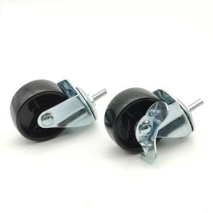 Wholesale Polypropylene Swivel Caster White Black Color for Small Flat Furniture 3inch Load 100kg from china suppliers