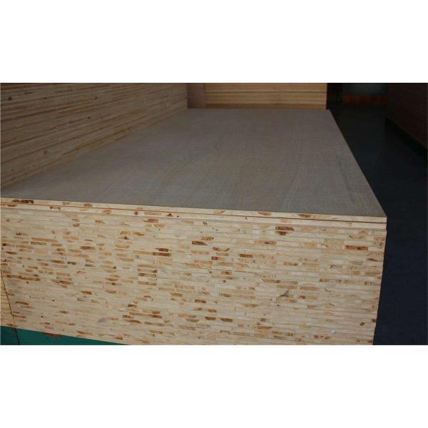 Fir Core Melamine Paper Faced Laminated Block Board For Furniture Cabinet Use