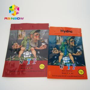 Wholesale Sweet Leaf Canabis Chemical Powder small heat seal bags With Zipper And tear notches from china suppliers