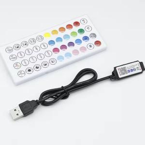 Wholesale Smart LED 5V 44ekys RGB LED Strip controller wifi tuya APP USB Bluetooth dimmer luce striscia Controller for LED Strip from china suppliers