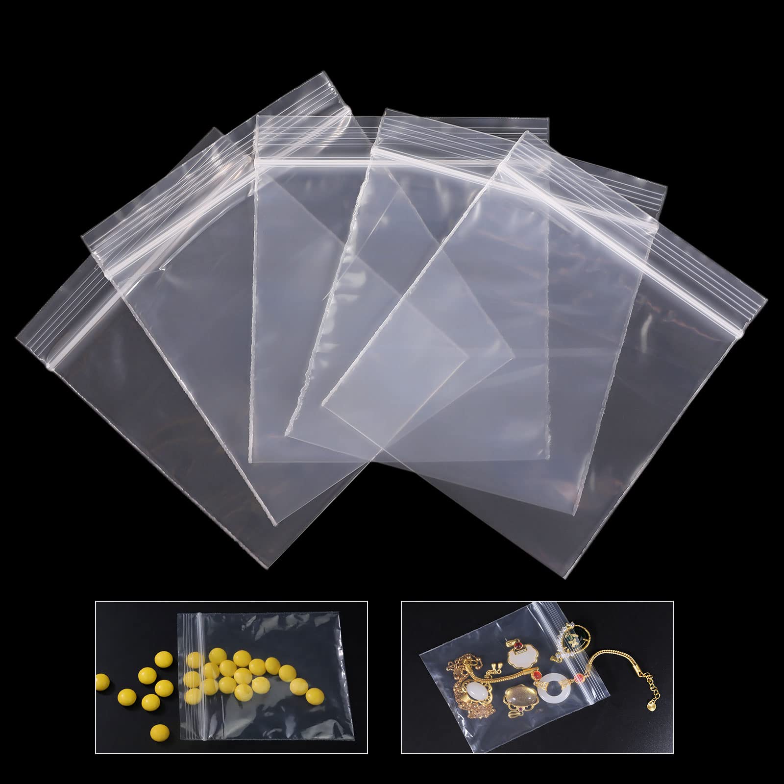 Transparent Plastic Zipper Bag with Custom Logo and Packaging Printing 1-12 Colors