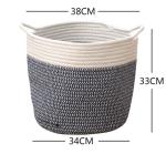 Decorative Custom Woven Cotton Rope Laundry Toys Candy Storage Fabric Container