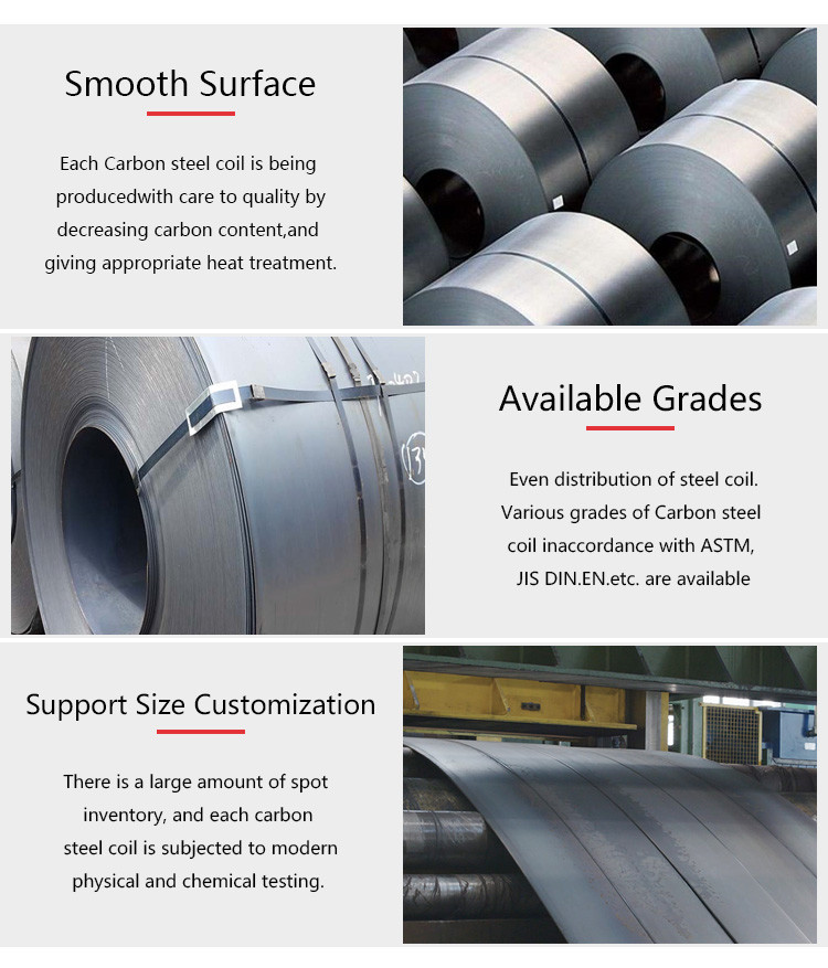 ST52 CR Ss Strip Coil EN Steel Coil Stock 1800mm Slit Cut Customized