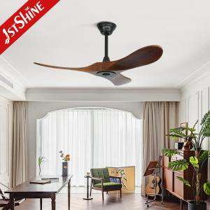 Wholesale Low Noise Decorative Solid Wood Ceiling Fan With 5 Speed Remote Control from china suppliers