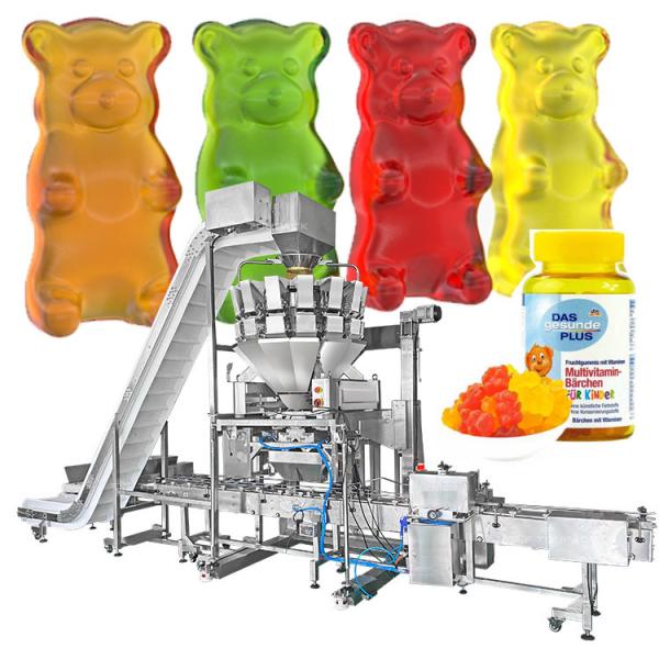 Automatic Bottle Can Jar Filling Packing Machine Gummy Candy Snacks Food Weight