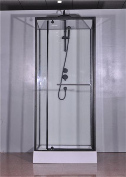 Fashion Pivot Door， Corner Shower Stalls , Square Shower Cabin with white