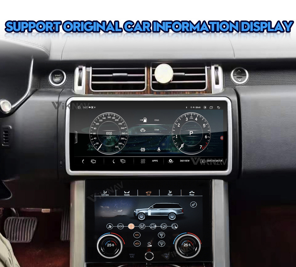 Land Range Rover Vogue L405 HSE autobiography car radio AC screen Panel 12.3 inch Android touch screen player GPS