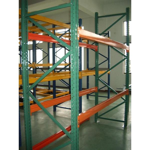 Space Saving Selective Teardrop Pallet Rack , Warehouse Teardrop Racking System