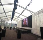 Clear Roof Outdoor Marquee Tent High Level Meeting Easy Cleaning