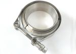 Quick Release V Band Clamp , Stainless Steel Car Exhaust Pipe Parts
