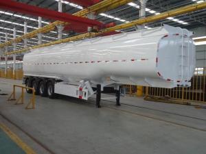 Wholesale 35 Ton 42m³ Stainless Steel Jet Crude Oil Tanker / Fuel Tank Trailer from china suppliers