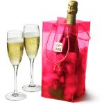 Large Storage Reusable PVC Gel Wine Cooler Bag For Wine Beer Bottle