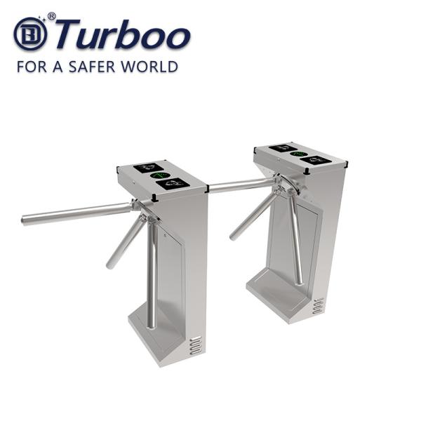 Semi Automatic Tripod Access Control Turnstile Gate Waist Height RFID Anti