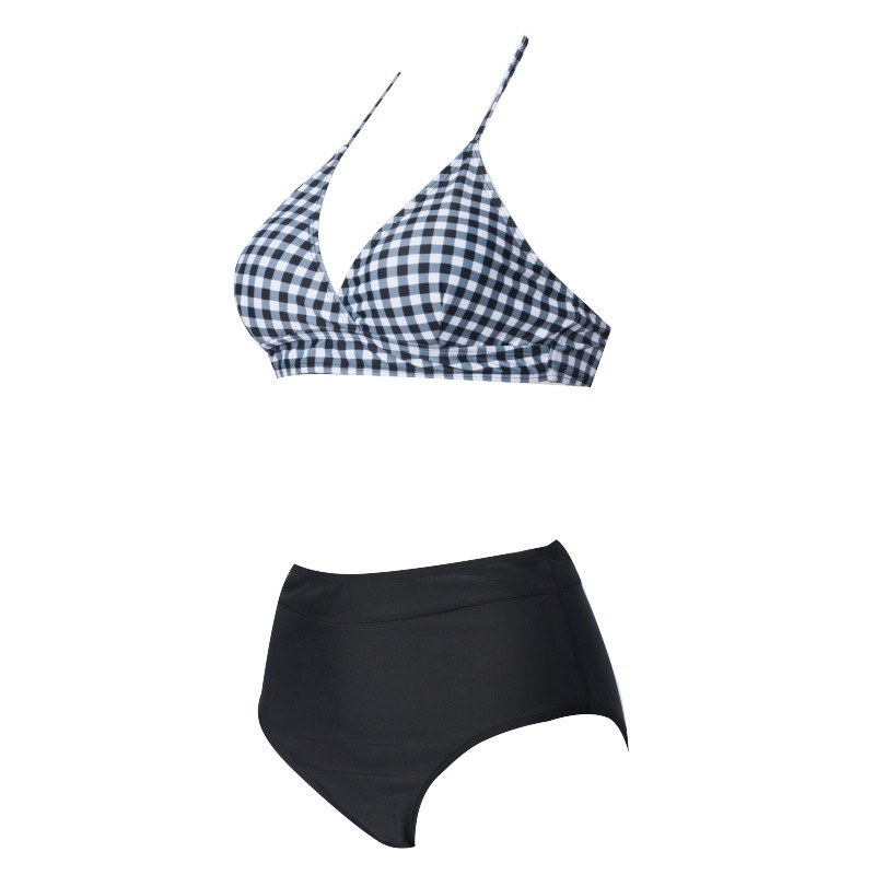 Tiered Layer Tie a Knot Front Top With Low waist Bikini swimsuit high cut