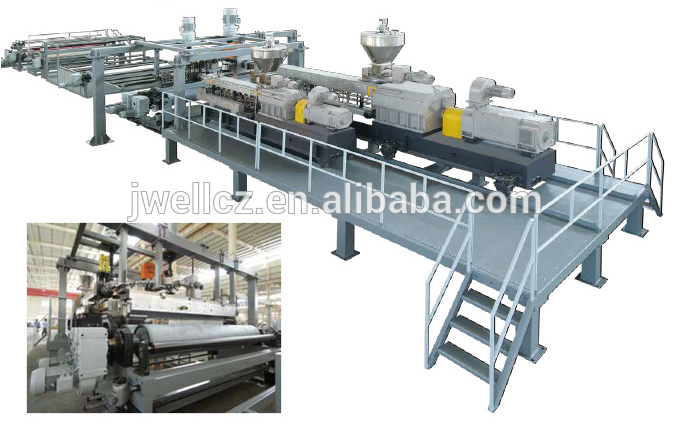 Jwell Builing/Car Glass Interlayer EVA/PVB film extrusion line