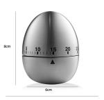 Stainless Steel Baking 60min Egg Cooking Timer Kitchen Mechanical
