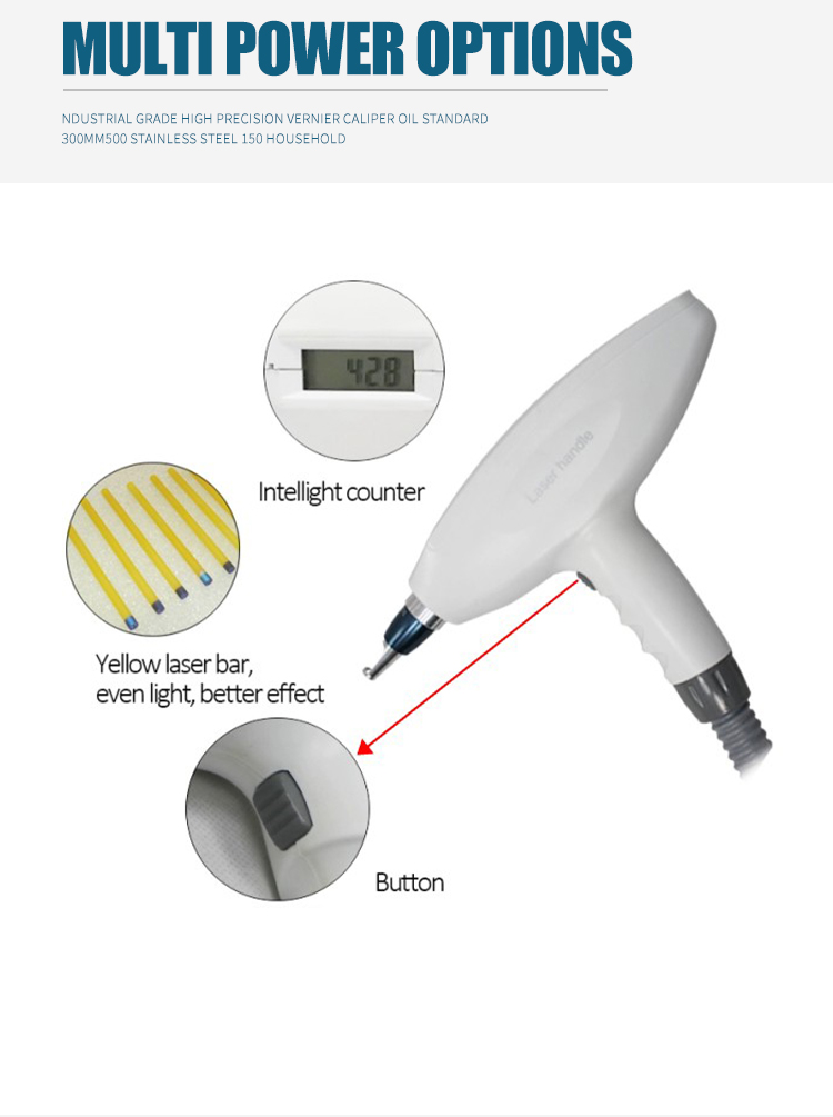 1064nm 532nm 1320nm Q Switched Nd Yag Laser Machine , Nd Yag Laser Tattoo Removal Machine