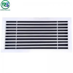 China White Register Vent  Metal Air Conditioner Cover Easy Adjust Air Supply Lever on sale