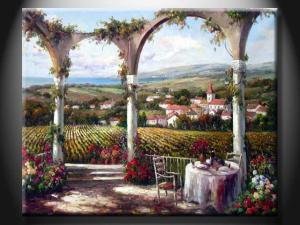 Wholesale DZH1270 Modern Best Interior House Paint Scenery Oil Painting with Tree from china suppliers