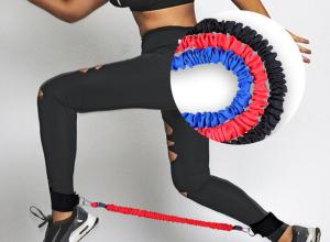 Wholesale Pull Rope Resistance Bands For Taekwondo Kick Training Elastic Resistance tube For Leg Strength from china suppliers