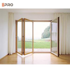 Wholesale Modern House Double Glass Aluminum Folding Doors For Hotel Restaurant from china suppliers