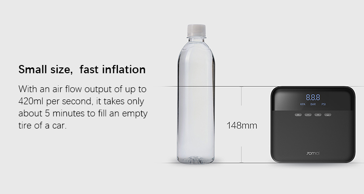 70mai Air Compressor Midrive TP03 70mai Portable Electric Car Air Pump Mini compressor Tire Inflator Mini Air Pump for C