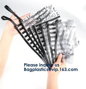 Wholesale Matte Frosted PVC EVA Slider Zipper Bag Sock Garment Packaging Bag,Custom Made Clear Pvc Slider Zipper Bags In Hot Sale from china suppliers