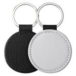 Personalized Lychee Grain Sublimation Leather Keychain Pendant Sublimation Blank