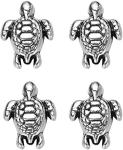 160pcs Antique Lovely Turtle Pendant Silver Bead Charms Fit Original Bracelet