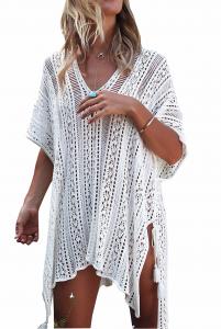 China Fashion  lace  Women Beach Swimwear Coverups Crochet Dress-Anti-UV, Breathable, Nontoxic, Plus Size, Quick Dry on sale