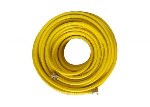 Wholesale Fiber Reinforced PVC Hose Yellow Color With Brass Fitting from china suppliers
